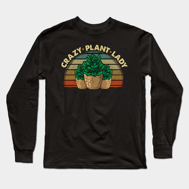 Cute & Funny Crazy Plant Lady Planting Gardening Long Sleeve T-Shirt by theperfectpresents